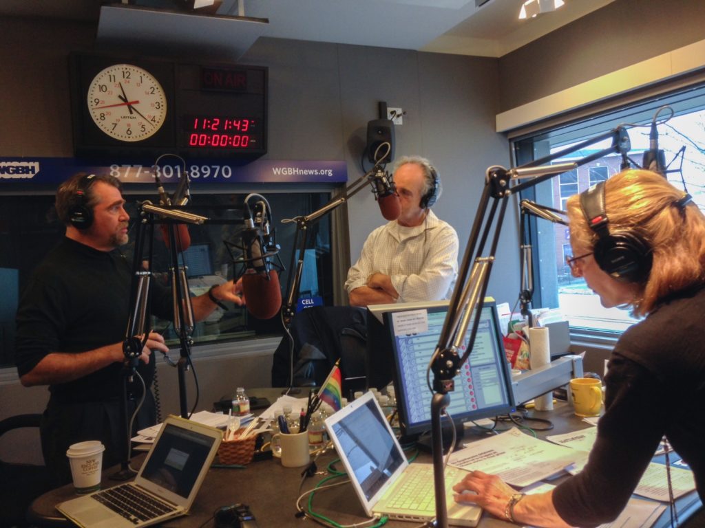 sennott in the studio