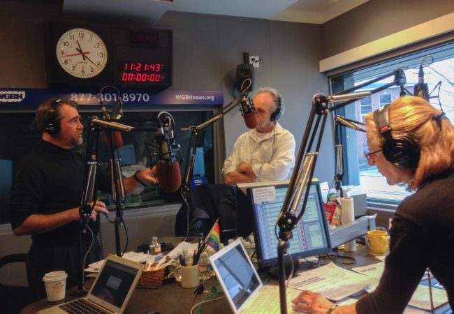 sennott in the studio