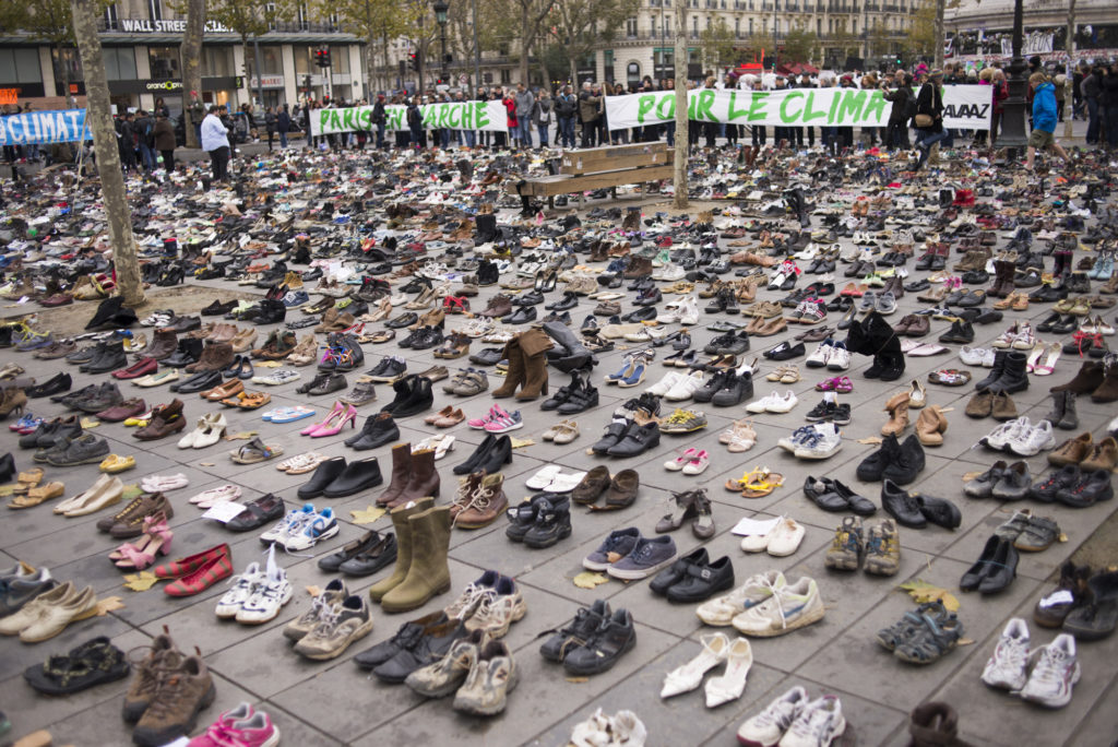 shoes avaaz protest paris