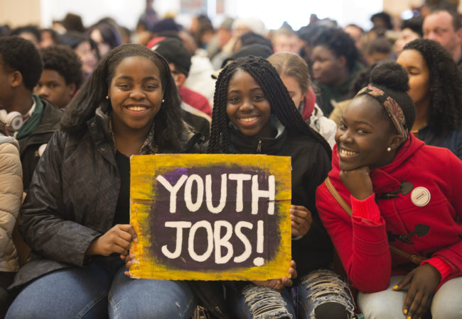 boston youth jobs protest