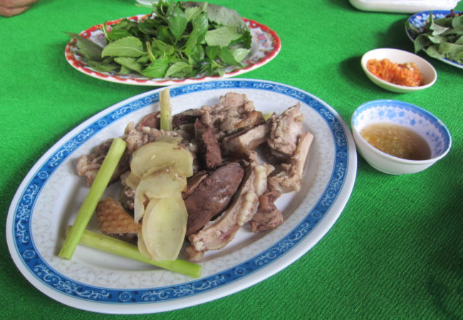 Porcupine is a sought-after delicacy in Vietnam, not readily available in the cities but a treat when you can get it. (Photo by Joanne Silberner/GroundTruth)