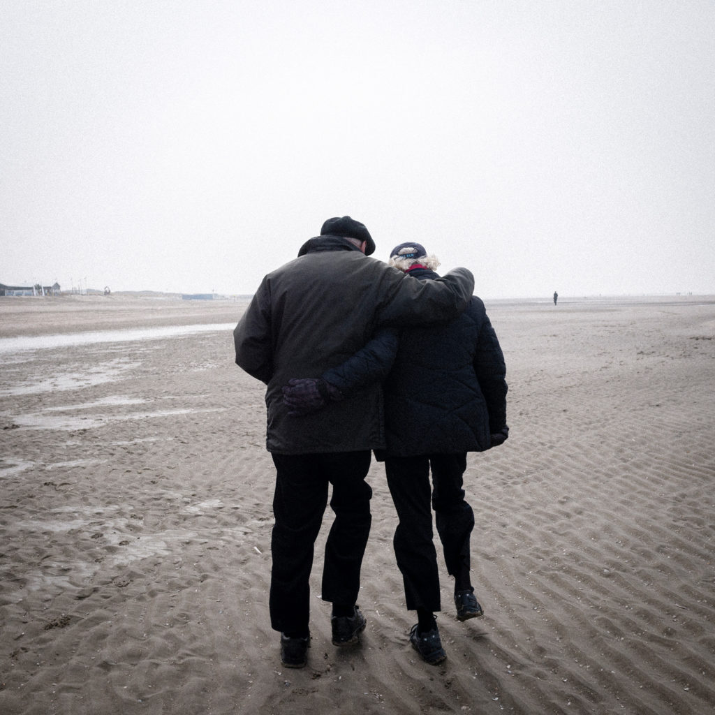A couple walks near the Zandmotor ("sand engine") project outside The Hague. (Photo by Joris van Gennip/The GroundTruth Project)