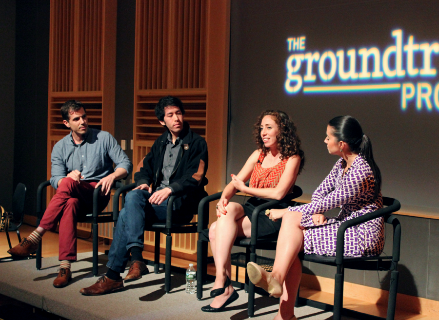 (Left to right): Nathan Tobey, Dan Gross, Dalia Mortada and Lauren Bohn