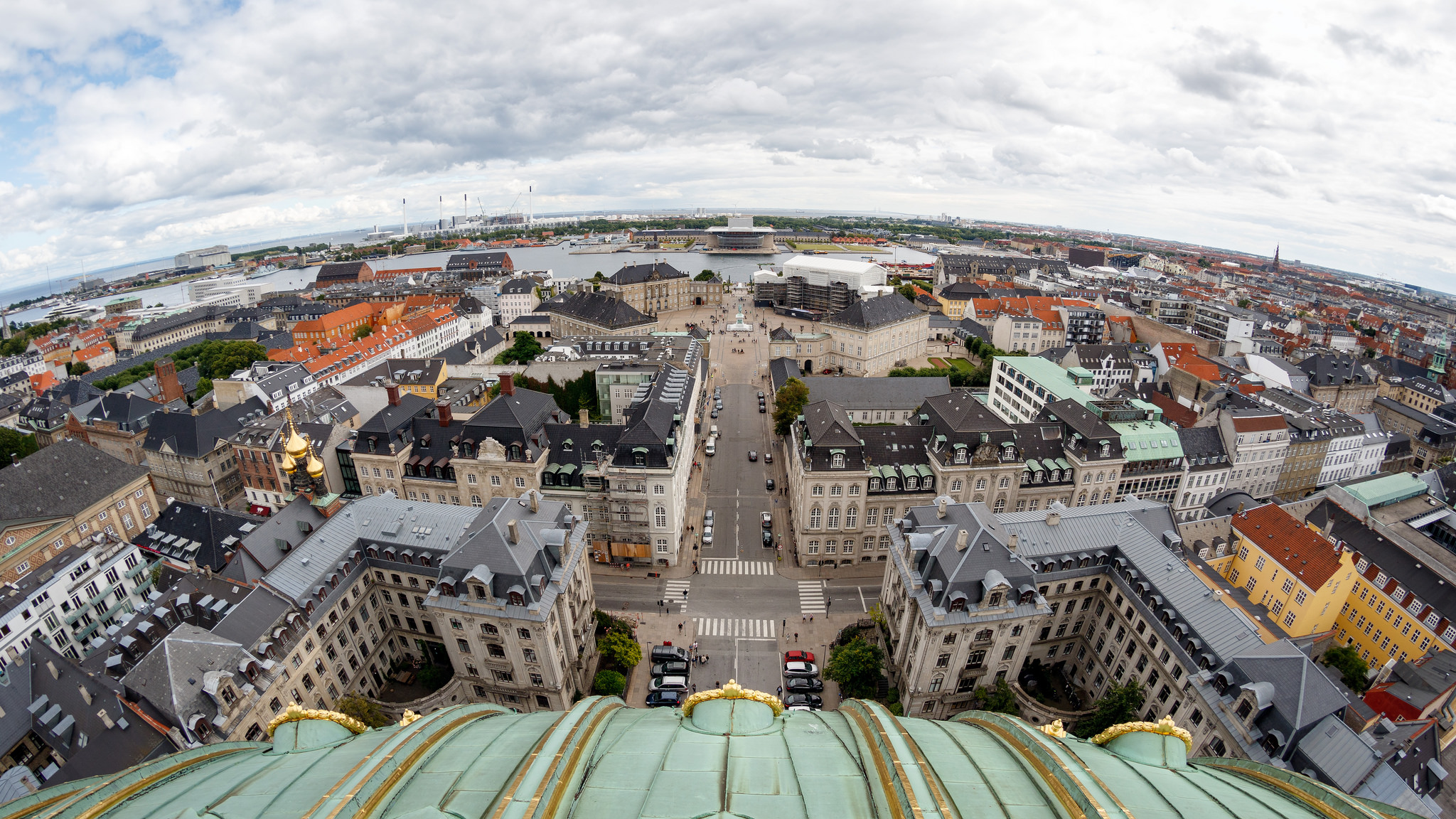 View from Frederick's Church, a renown landmark in Copenhagen, Denmark. (Photo by Stig Nygaard/Flickr User)