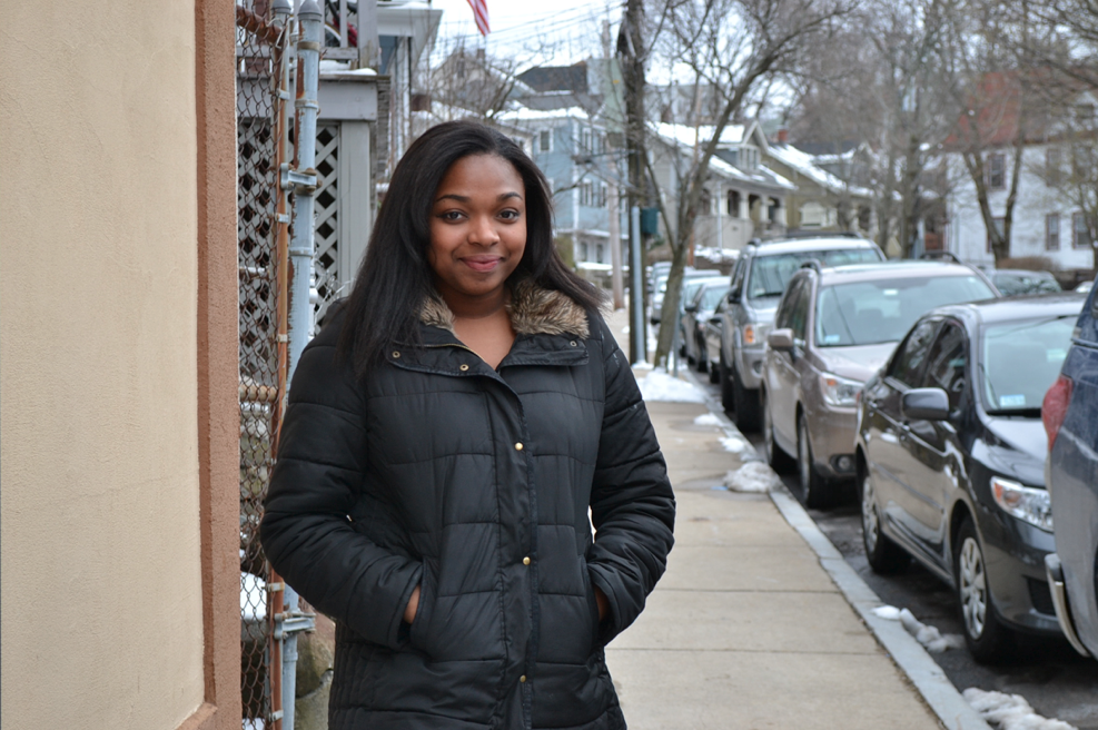 Taylor stood on the street, not too far from the shelter she had been living in since May 2015. Now, Taylor lives more than an hour outside of Boston in a different shelter, which she says may make her job impossible. 