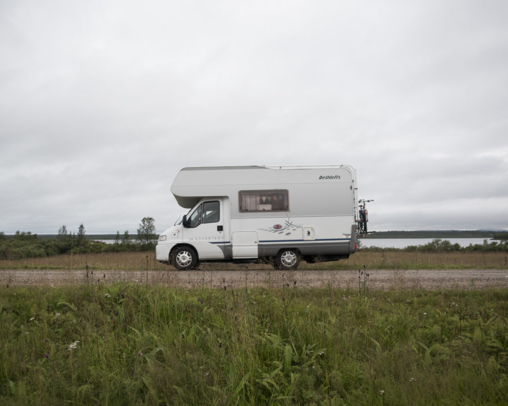 GroundTruth fellows toured Karasjok, Norway in a camper, where they reported on the effects of climate change. (Photo by Camilla Andersen/GroundTruth)