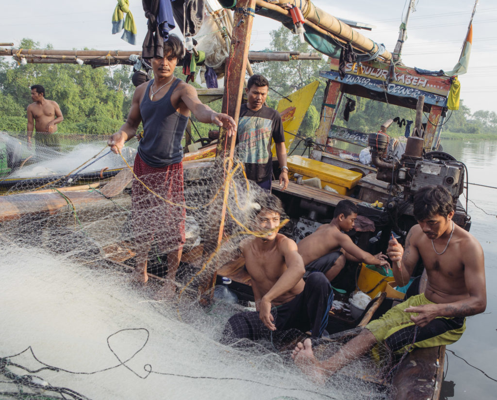 Most residents of Muara Angke in North Jakarta are fishermen whose lives depend on the catches from Jakarta Bay. (Photo by Muhammad Fadli)