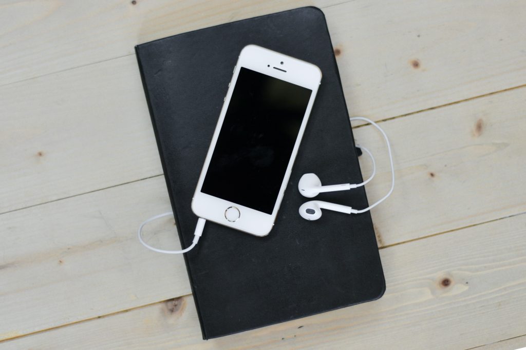 Headphones and iPhone