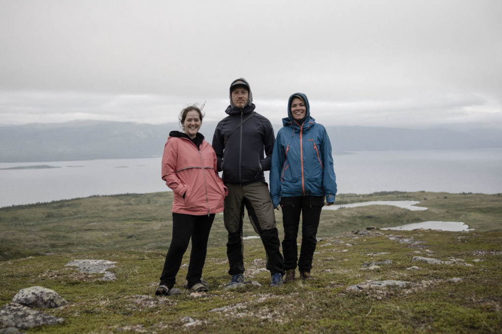 Melody Schreiber, Magnus Ormestad and Camilla Andersen are pictured in Arctic Scandinavia. (Photo by Camilla Andersen/GroundTruth)