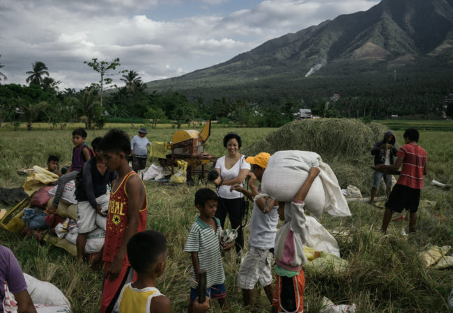 GroundTruth Fellow Aurora Almendral reported on the links between climate change and human trafficking in the Philippines. (Photo by Hannah Reyes Morales/GroundTruth)