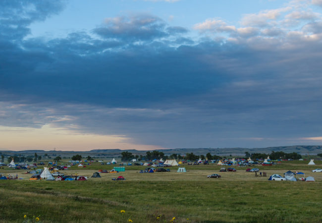 The Dakota Access Pipeline protest at the Sacred Stone Camp near Cannon Ball, North Dakota, on Aug. 25, 2016. (Photo by Tony Webster/Flickr User)
