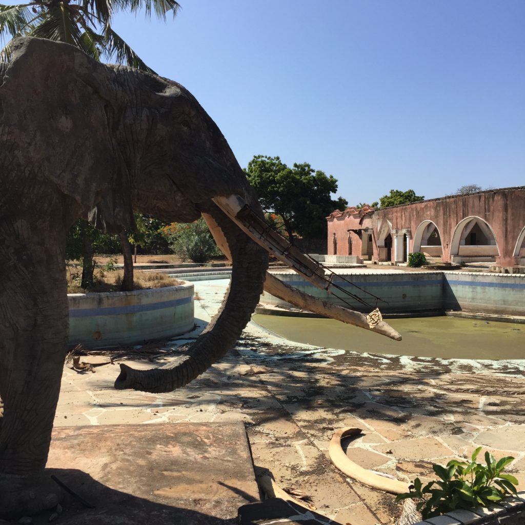 Abandoned theme park in Diani Beach, Kenya. Tourist region suffered with terrorist attacks that prompted strict travel warnings from Western governments. (Photo by Kevin Grant/GroundTruth)