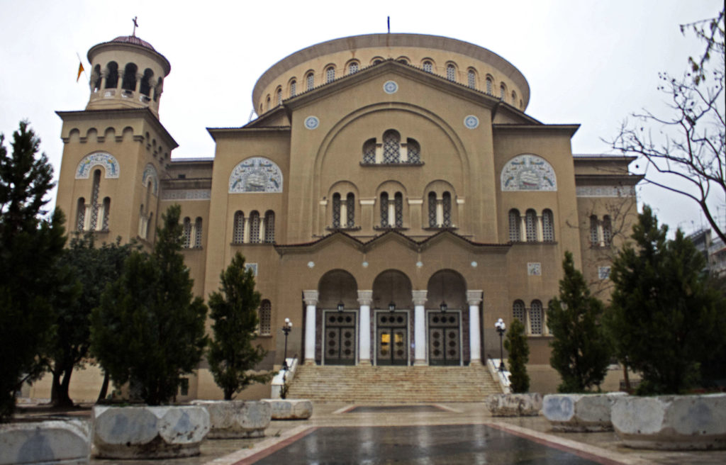 Agios Panteleimonas Church hosted Golden Dawn rallies from 2009 to 2012, and the neighborhood experienced frequent violent attacks on migrants and refugees. (Photo by Marie Targonski-O’Brien/GroundTruth)
