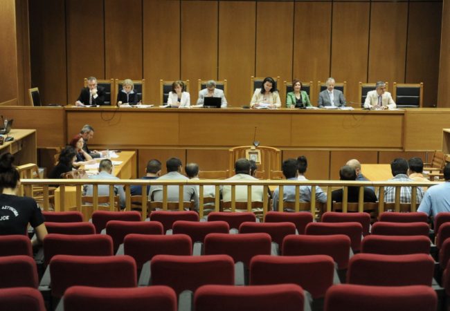 Over 140 hearings have taken place during the Golden Dawn trials. Photo by Golden Dawn Watch