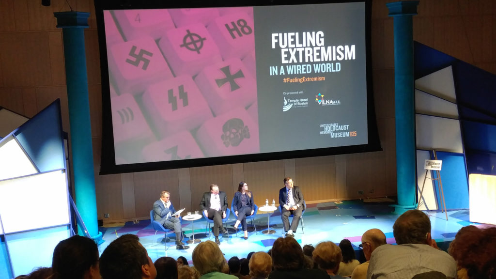 GroundTruth Founder and Executive Director Charles Sennott moderated a panel called "Fueling Extremism in the Wired World" on Wednesday, May 17, 2017. (Photo by The GroundTruth Project)