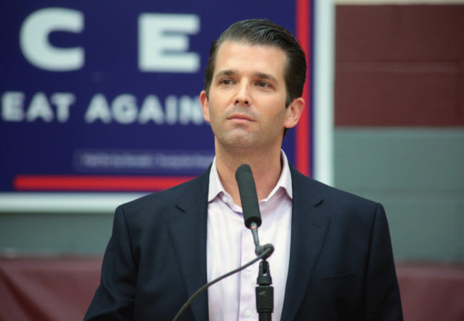 The responses to revelations that Donald Trump Jr. met with Russians claiming to have damaging information about Hillary Clinton have been vastly divergent depending on a person's media diet. (Gage Skidmore/Flickr)
