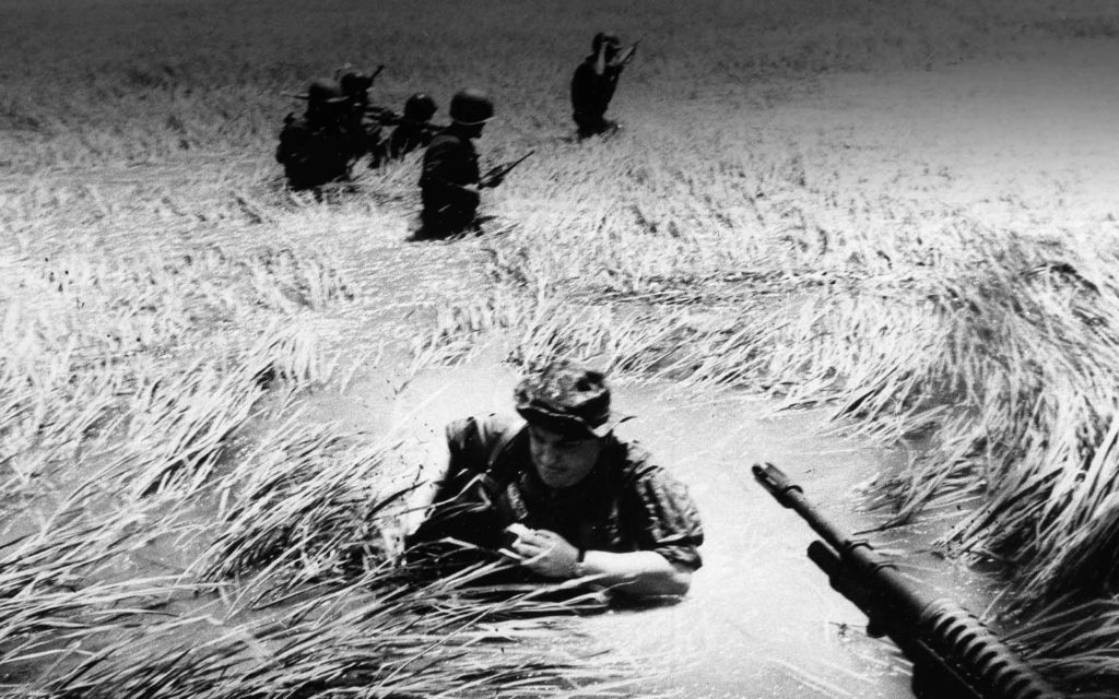 Photojournalist Horst Faas, who took this picture of the Vietnam War, is among five journalists whose efforts at holding the U.S. government accountable is featured in the documentary, DATELINE—SAIGON. (Horst Faas via Dateline-Saigon)