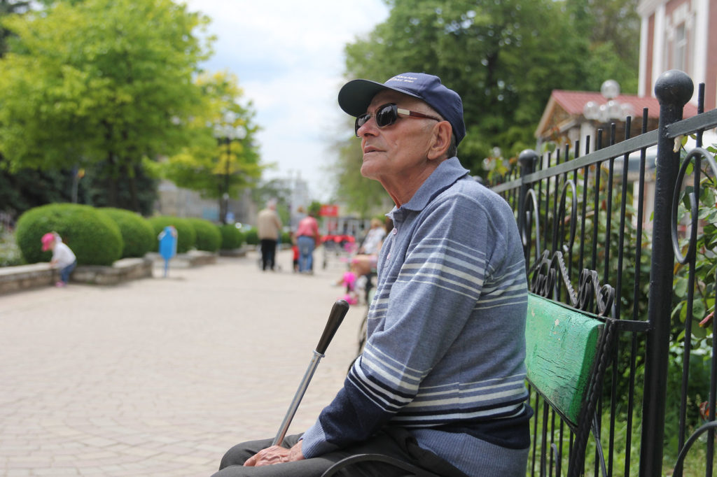 Vasili Sizov, 76, is nostalgic for the days when Moldova was a part of the Soviet Union. (Photo: Carolyn Cakir/Medill)