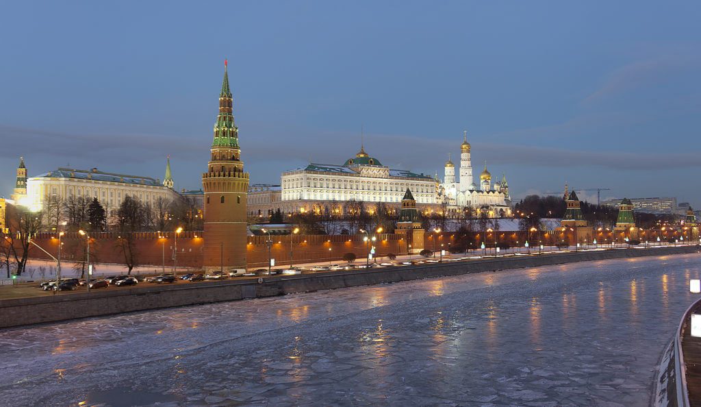 The Kremlin, the seat of the Russian government. Even after the dissolution of the U.S.S.R., former Soviet states still feel the grip of Russia. (Pavel Kazachkov/Flickr Creative Commons)
