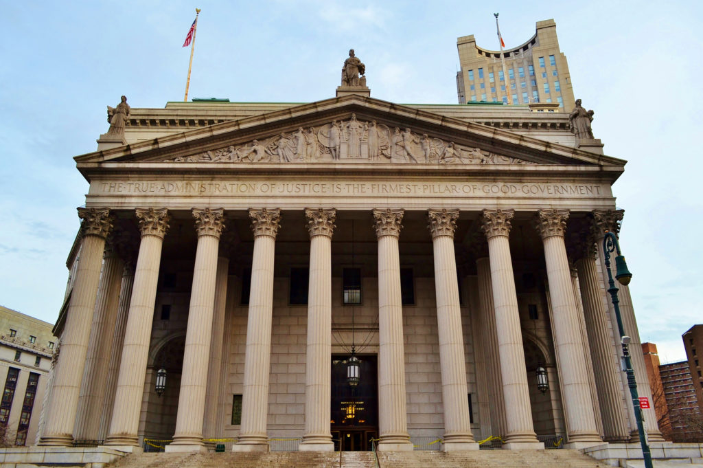 Beth Schwartzapfel has covered criminal justice issues all over the United States. Pictured, the New York County Supreme Court building in Lower Manhattan. (gigi_nyc/Flickr Creative Commons)