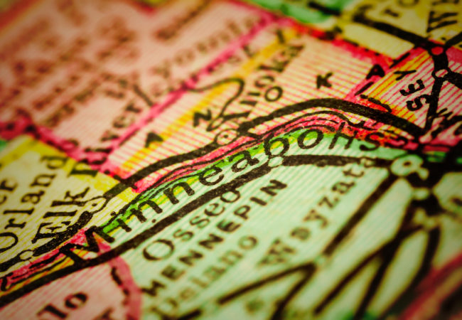 Minneapolis Minnesota map