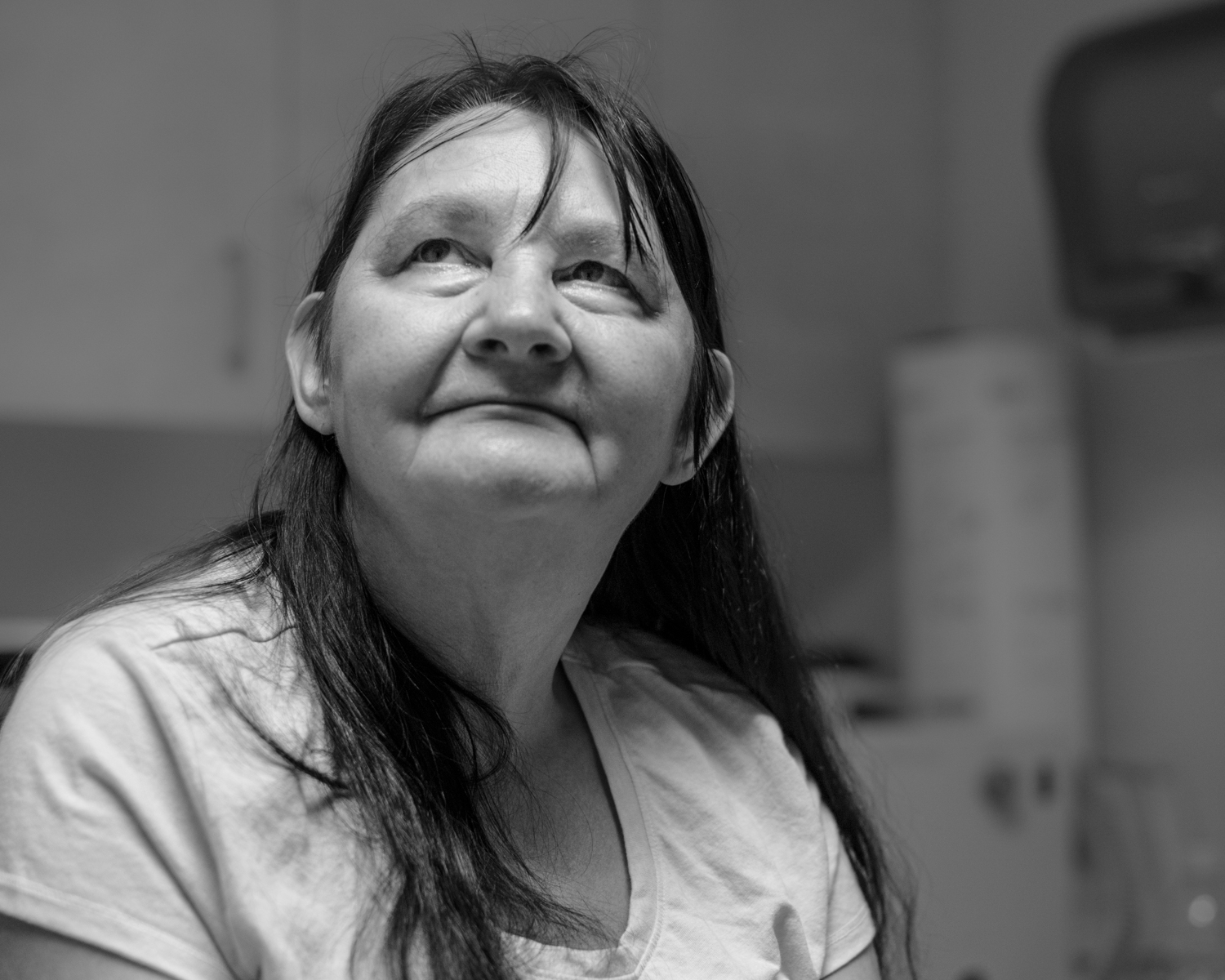 Lois Smith of Whitesburg, Ky., has health insurance for the first time in her life due to the Medicaid expansion. She undergoes treatments at Whitesburg Hospital for complications related to her diabetes, and said she fears that she will lose access to health care in the current political climate. (Photo by Ben Brody)