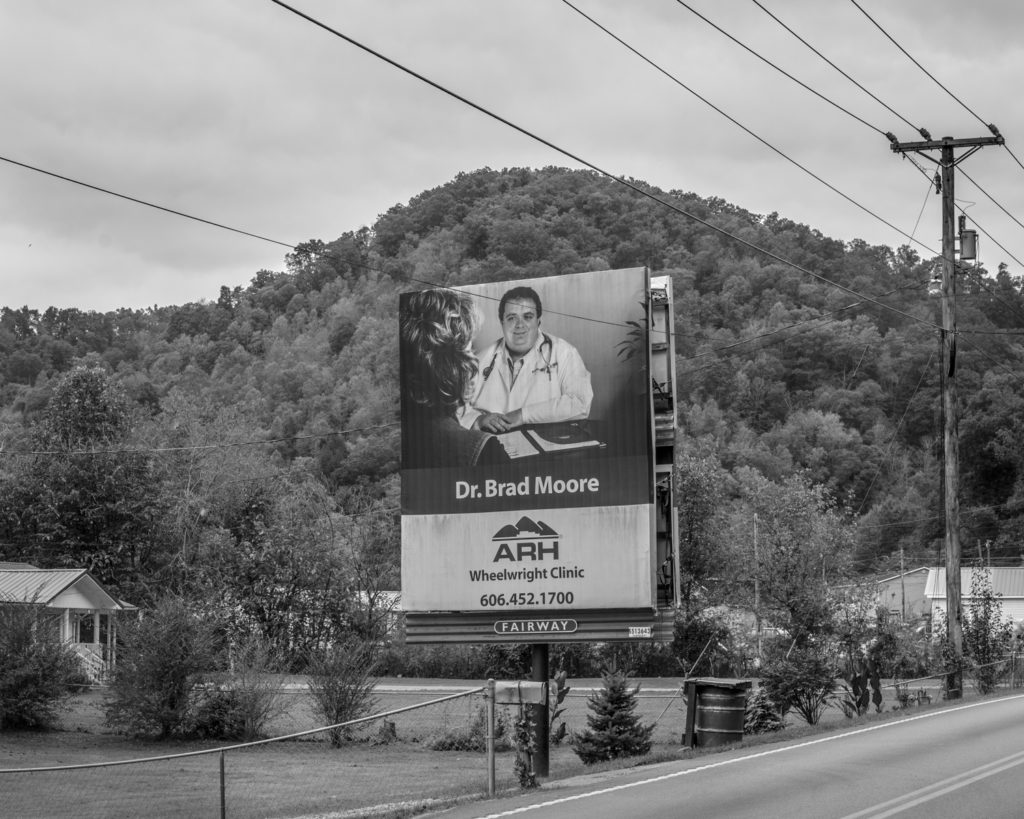 Billboards advertising health care professionals and personal injury lawyers are prevalent in Eastern Kentucky. (Photo by Ben Brody)