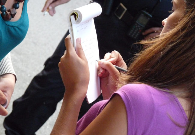 A journalist works in Porto, Portugal. (Stanjourdan/Flickr)