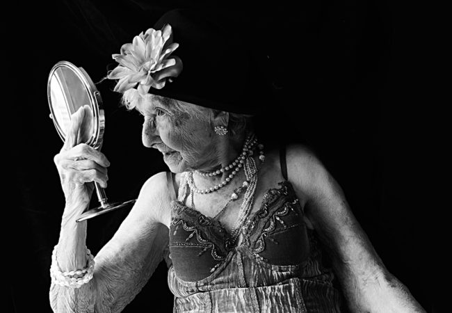"My father was a painter and craftsman and he shared his love of art with me. I believe that everything that is artistic is beautiful: theater, picture frames, poems, paintings, flowers, songs. In a person, it's the character, the silhouette, the smile and the eyes that count. That said, my biggest regret is not getting an education. Doors open for you when you're educated. Otherwise you feel shame. Regardless of the situation, I would advise young women to educate themselves." Marie-Berthe Paquette, 102 years old, Montreal, 2016. (Arianne Clément/GroundTruth)