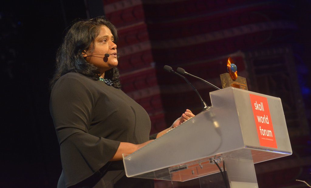 "We believe those who feed us should not go hungry themselves." —Anuska Ratnayake, Skoll Awardee (Courtesy of Skoll Foundation)