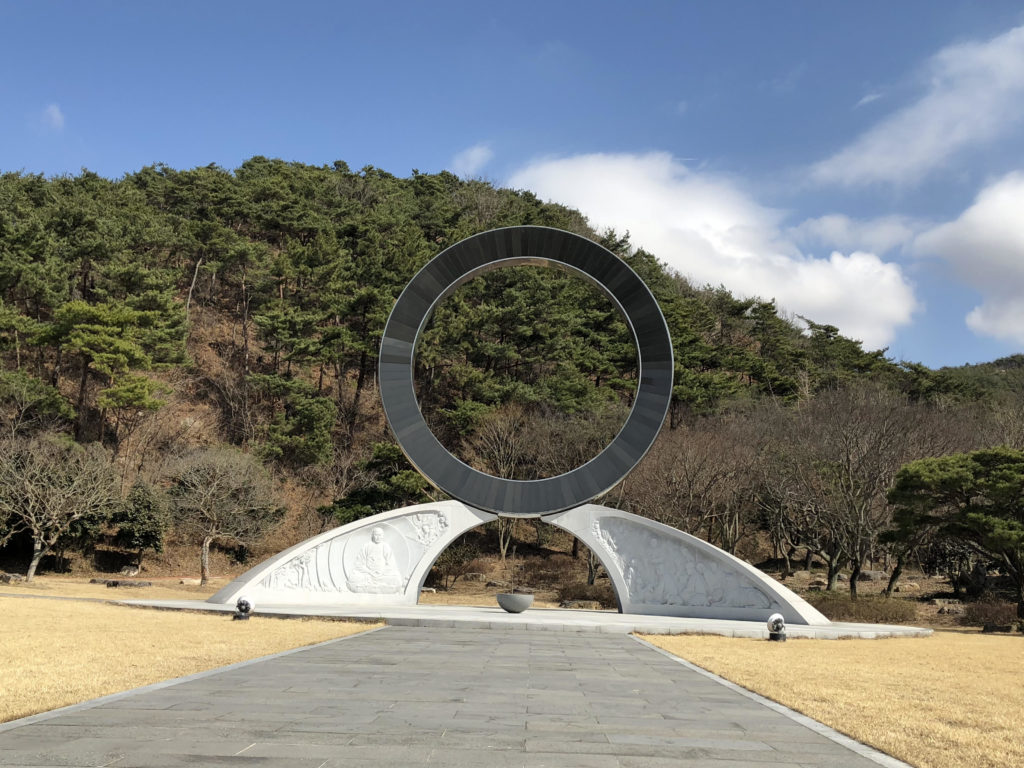 The circle is the symbol of Won Buddhism, representing the enlightened mind and the interconnectedness of all beings. (Sherry Simpson/GroundTruth)