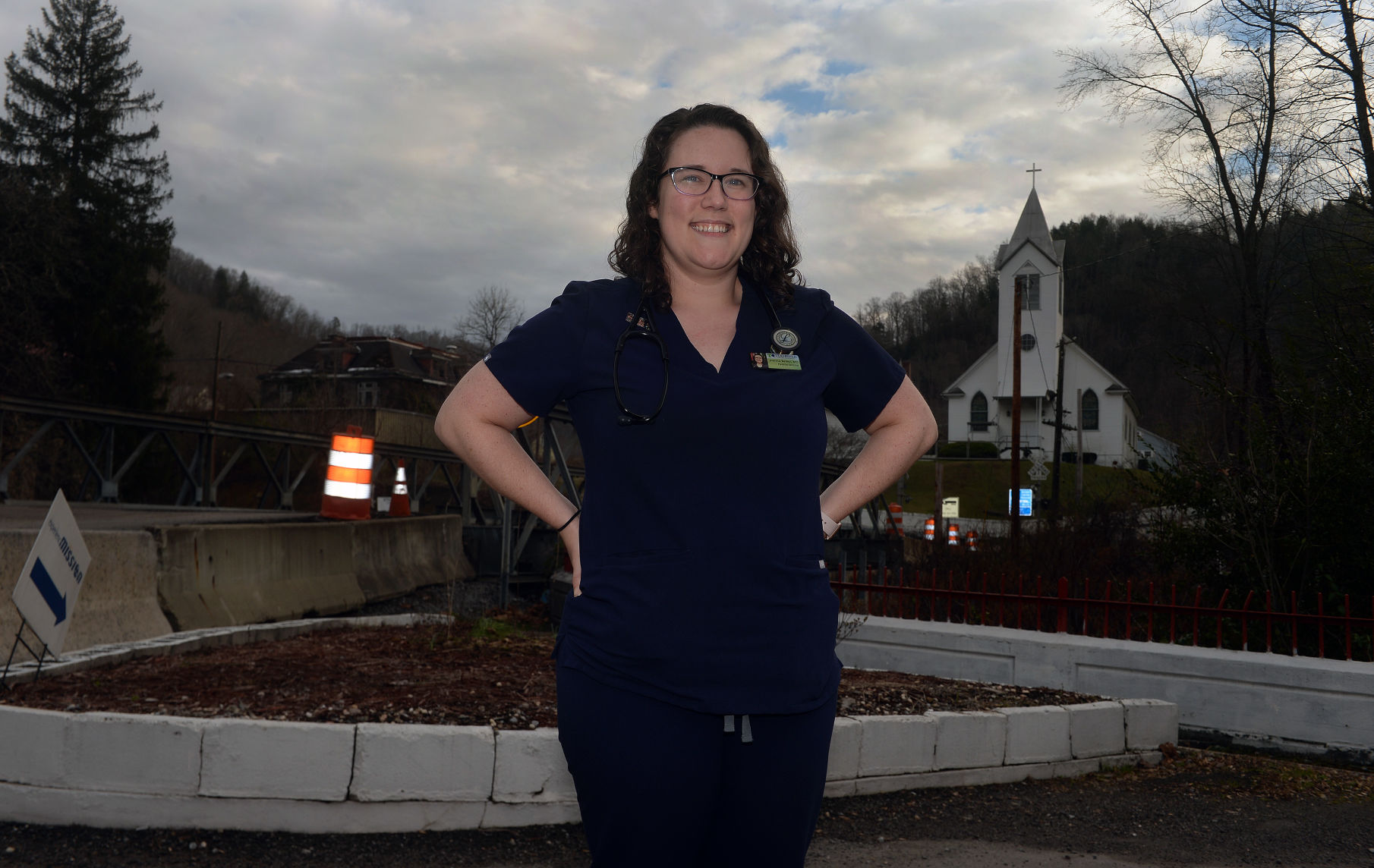Dr. Joanna Bailey stands outside of the Tug River Health Association in Gary. Bailey is especially concerned about the effect potentially unclean water can have on her patients throughout Southern West Virginia. 
