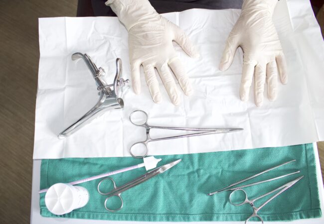 Midwife Jaime Doty shows off some tools of the trade. (Photo by Kylea Henseler/GroundTruth)